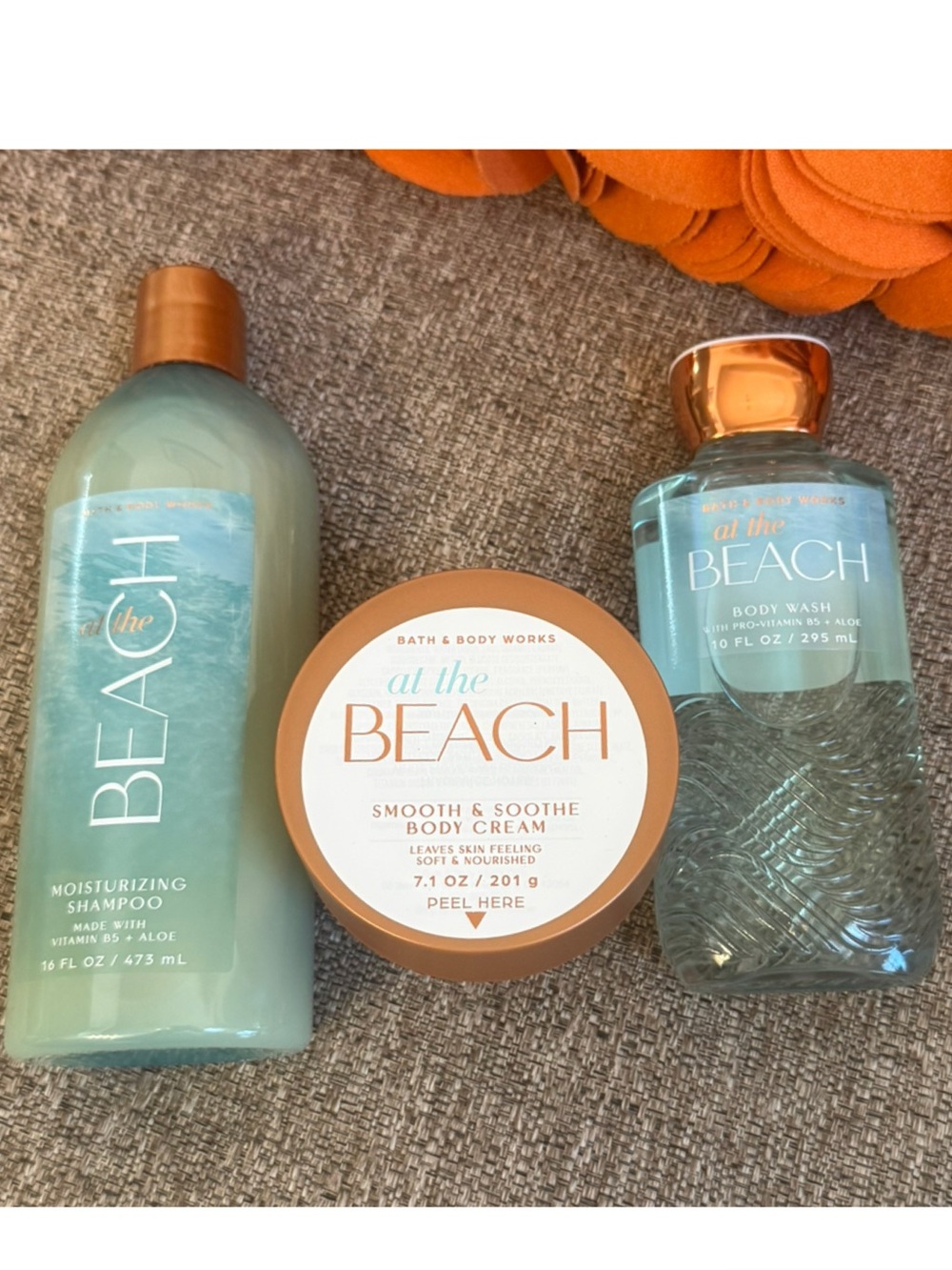 ❣️🆕Bath&Body Works 3PC Full Size At The Beach Bundle❣️